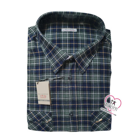 Camicia in Flanella Conformata Sea Barrier conf Moena quadrettoni - immagine 4