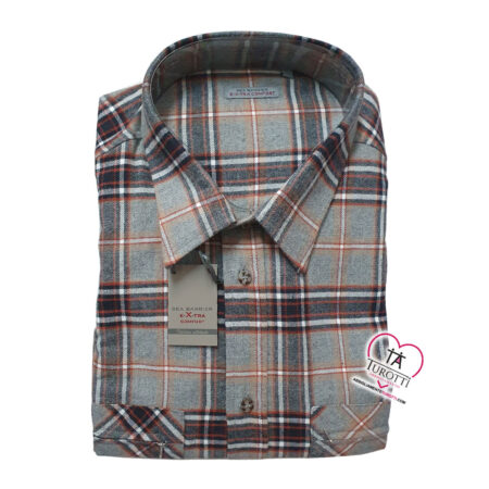 Camicia in Flanella Conformata Sea Barrier conf Moena quadrettoni - immagine 5