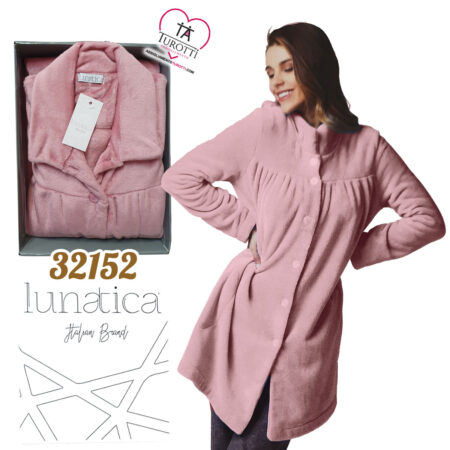 Vestaglia Donna abbottonata Coral  Lunatica 32152 - immagine 2