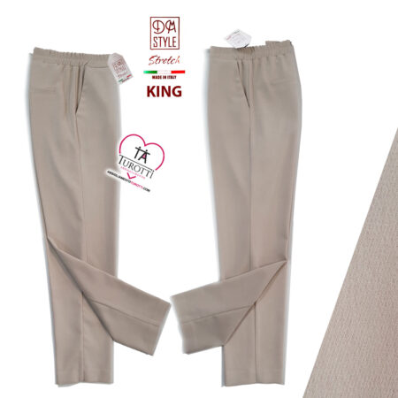 Pantalone Donna DM Style King  tinta unita misto viscosa - immagine 4