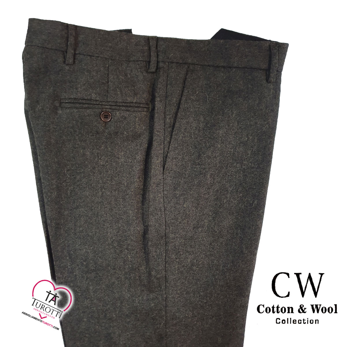 Pantalone classico uomo vigonia Cotton & Wool art 4020 modello LSC034D - immagine 8