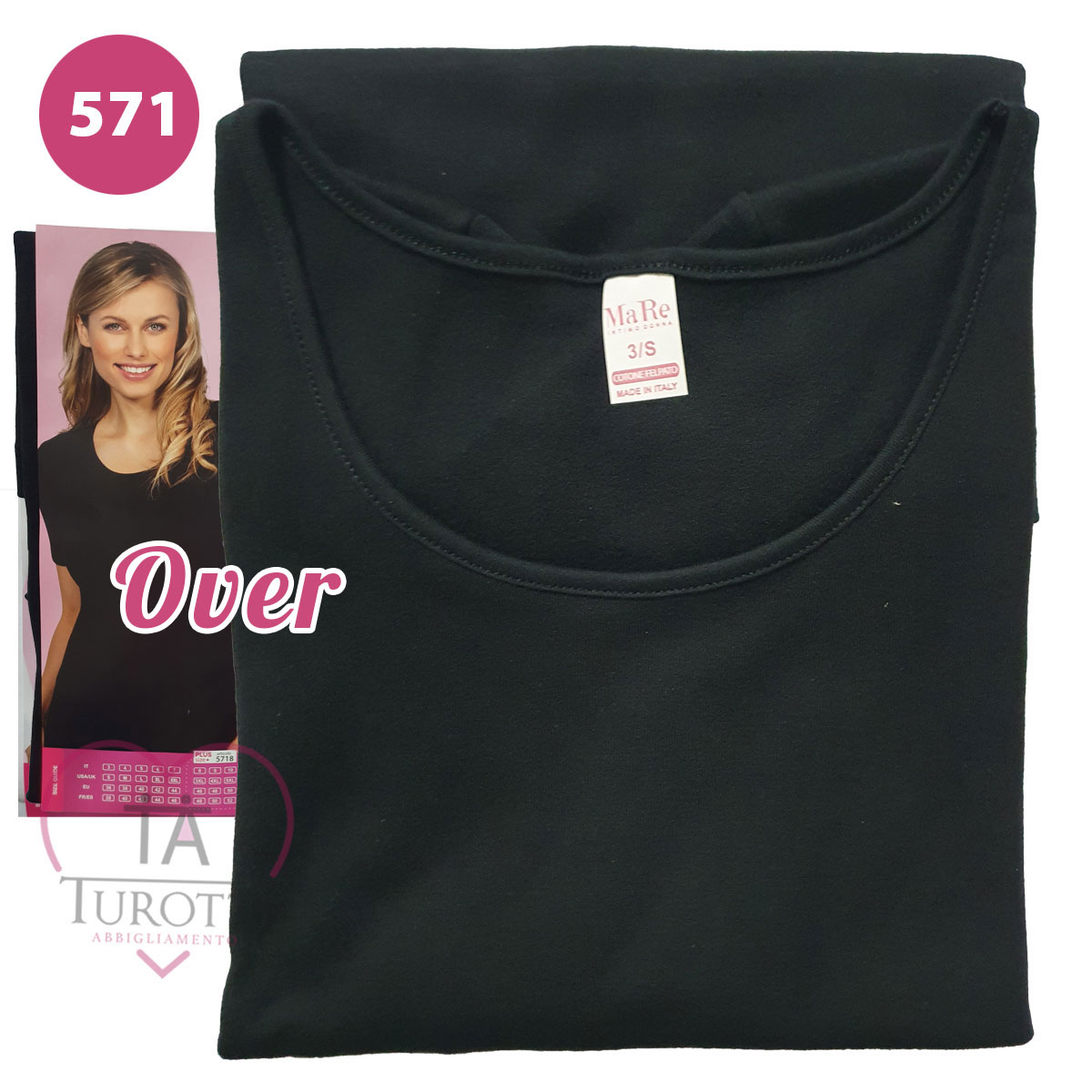 Maglia Intima Donna Marlene Con Pizzo - Maniche Corte, Viscosa Elasticizzata, Made In Italy, Sottogiacca