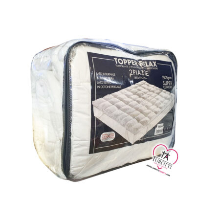 Topper Relax Matrimoniale Zambaiti 1000Gsm 165x195 +5 cm Super Comfort - immagine 2