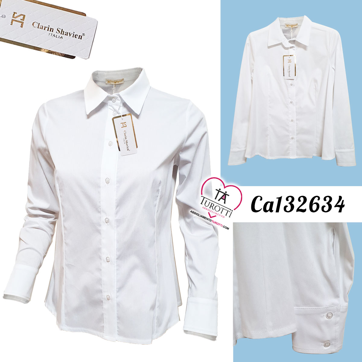 Camicia Bianca per Signora di Clarin Shavien