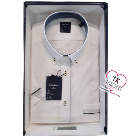 Camicia Uomo  Sporting Mare Mezza Manica  Ardenza 682E 782E taschino e bottoncini - immagine 2