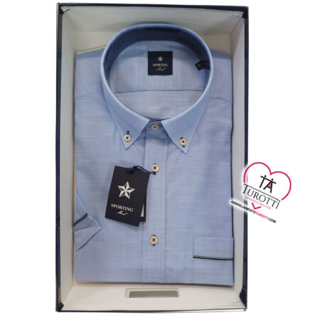 Camicia Uomo  Sporting Mare Mezza Manica  Ardenza 682E 782E taschino e bottoncini - immagine 3
