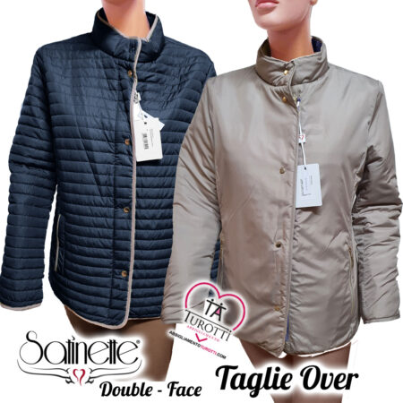 Husky a giacca donna a manica lunga reversibile  24s sac 032 Ilde Over Satinette  taglia over - immagine 3