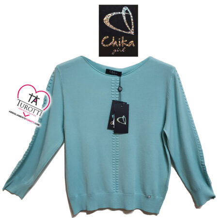 Maglia Girocollo primaverile donna manica lunga  25167 Chika Girl - immagine 5
