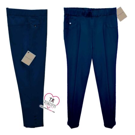 Pantalone da  Donna  Xeniadiva F06 Illinois Barbarella in tinta unita dritto con applicazioni con bottoni  panna - immagine 7