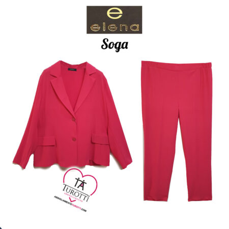 Tailleur Giacca Pantalone Elena Donna art Soga taglia calibrata - immagine 2