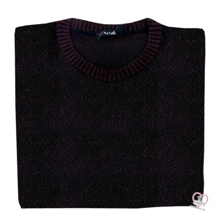 Maglione di lana da uomo di colore bordò