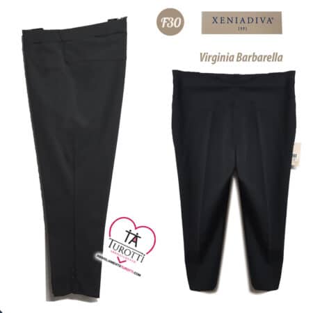 Pantalone da  Donna  Xeniadiva F30 Virginia Barbarella in tinta unita dritto con applicazioni con bottoni taglia calibrata - immagine 5