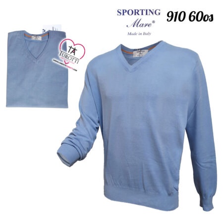 Maglia Scollo a V uomo  Sporting Mare manica lunga  910 60OS colori assortiti  TAGLIA OVER - immagine 2