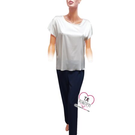 Tailleur 3 pezzi pantalone Elena Giacca pantalone e maglia mezza manica articolo Camino taglia calibrata - immagine 3