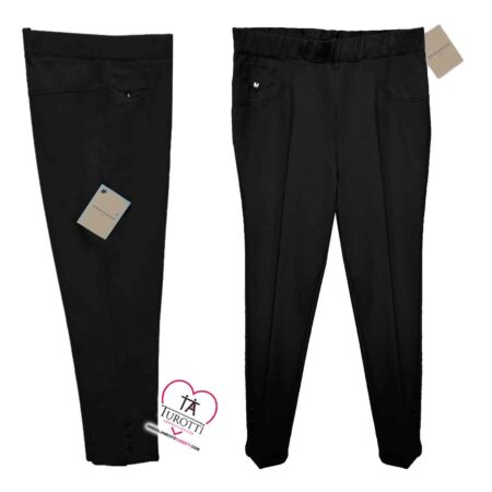 Pantalone da  Donna  Xeniadiva F06 Illinois Barbarella in tinta unita dritto con applicazioni con bottoni  panna - immagine 8
