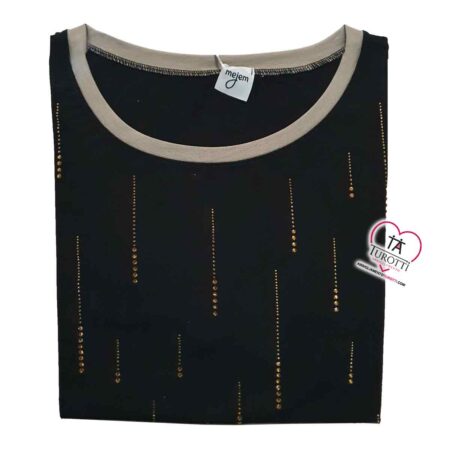 Maglia Donna Mejem mezza manica D 34 colori assortiti  brillantini - immagine 5