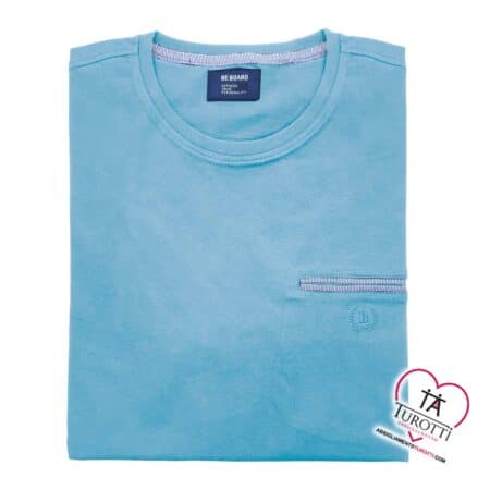 T Shirt Be Board manica corta uomo cotone jersey con taschino art. 42H9704 - immagine 3
