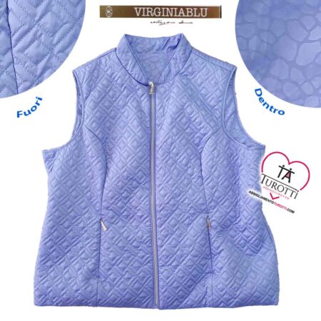 Gilet donna Virginia Blu conf Blanca Rev 23C reversibile taglia conformata - immagine 2