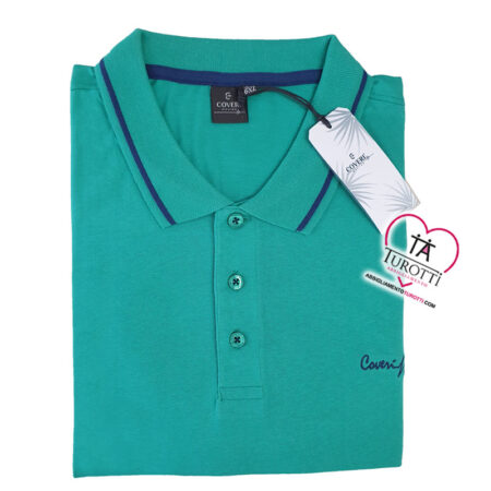 Polo uomo Coveri Moving  leggera mezza manica  art OPQC945 - immagine 3