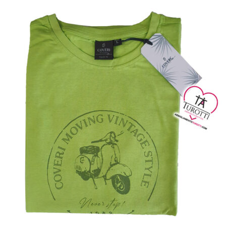 Coveri Moving T Shirt  manica corta uomo cotone  art. TJ3828 - immagine 8