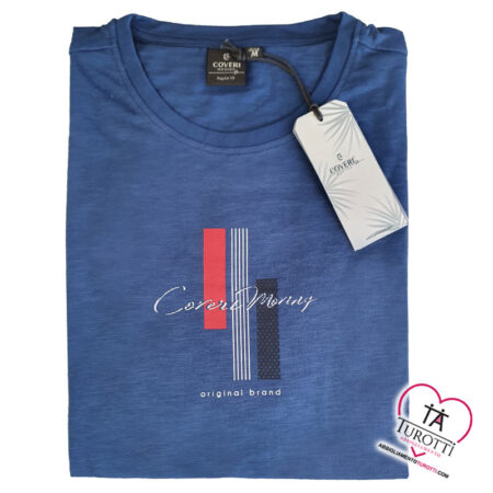 Coveri Moving T Shirt  manica corta uomo cotone  art. TJ3832 - immagine 4