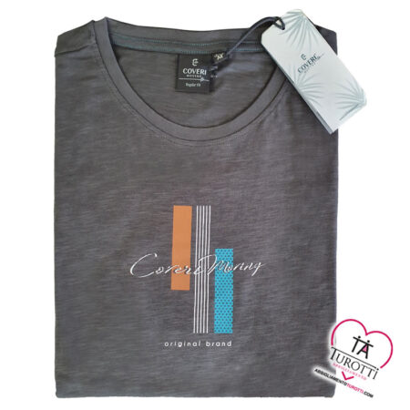 Coveri Moving T Shirt  manica corta uomo cotone  art. TJ3832 - immagine 5