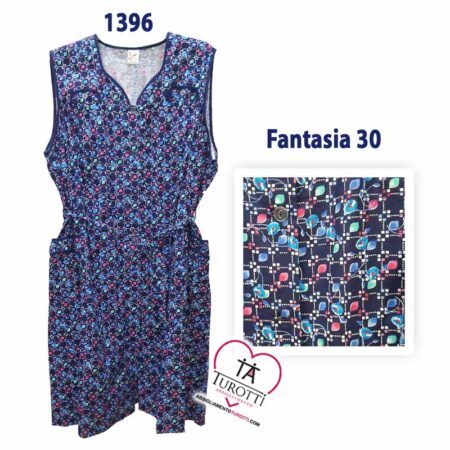 Vestaglietta da casa AERTRE per signora  disegno 1396 fantasie geometrico - immagine 4