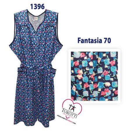 Vestaglietta da casa AERTRE per signora  disegno 1396 fantasie geometrico - immagine 8