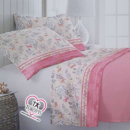 Completo lenzuola singolo Twist  Co & Co Italia disegno Lucilla - immagine 3