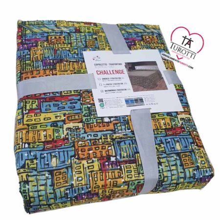 Trapuntino LOVELY HOME Challenge Matrimoniale Multicolor disegno 23 - immagine 3