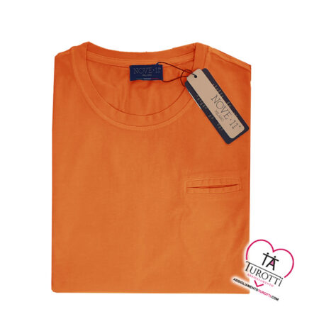 T-Shirt Uomo Nove 11 MILANO 2009 con taschino tinta unita slim fit - immagine 4