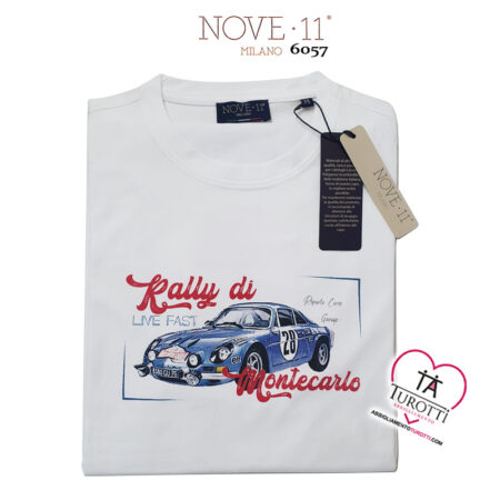 T-Shirt Uomo Nove 11 MILANO 6057 disegno Montecarlo - immagine 2