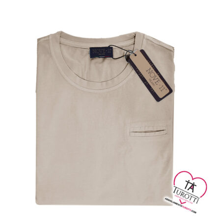T-Shirt Uomo Nove 11 MILANO 2009 con taschino tinta unita slim fit - immagine 8