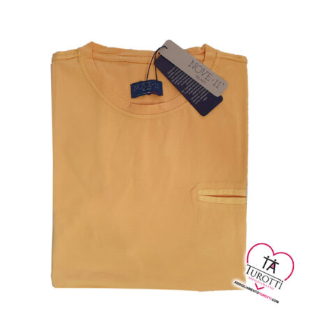 T-Shirt Uomo Nove 11 MILANO 2009 con taschino tinta unita slim fit - immagine 11