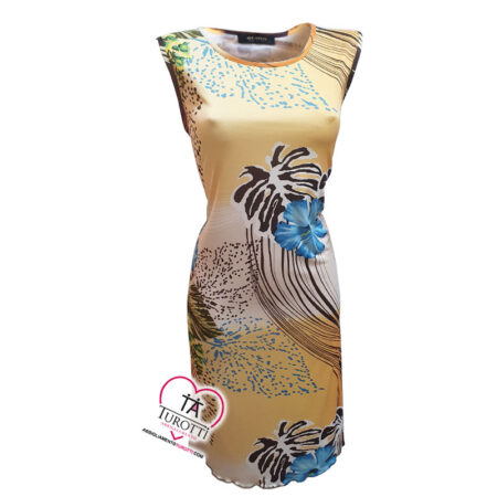 Abito donna spalla larga multicolor Elena art Cammi - immagine 3