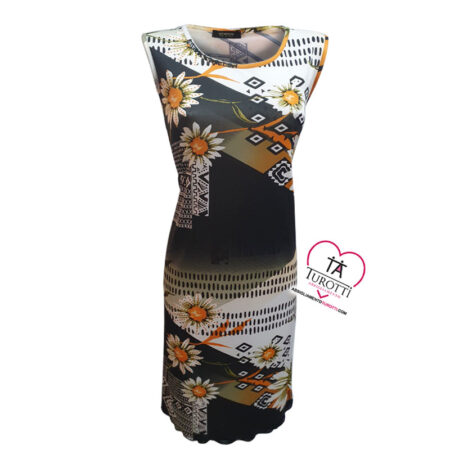 Abito donna spalla larga multicolor Elena art Cammi - immagine 5