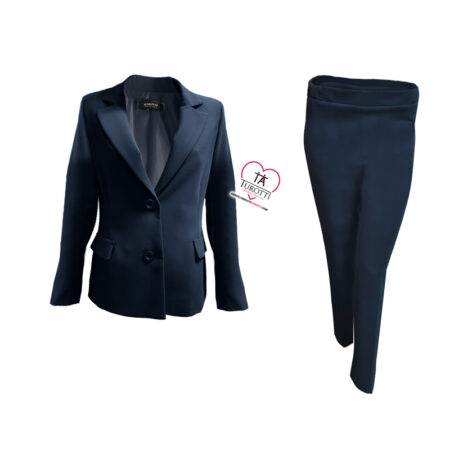 Tailleur Donna Calibrato Elena Giacca Pantalone art Pallone foderato - immagine 2
