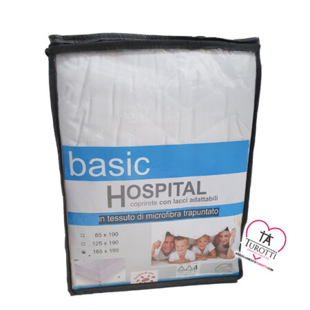 Coprirete Basic Hospital microfibra di 165x190 cm Desideri di Casa - immagine 2