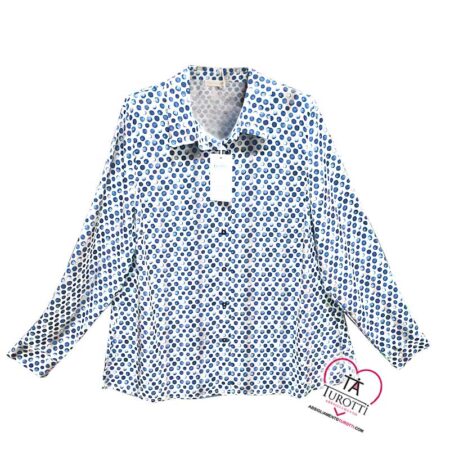 Camicia donna Elisa Castelli 1534 manica lunga a pois vari colori - immagine 2