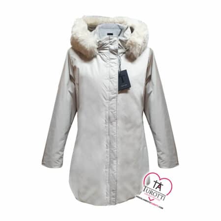 Giaccone Donna Talenti TB 534 351 Trapuntato con cappuccio con pelo - immagine 3