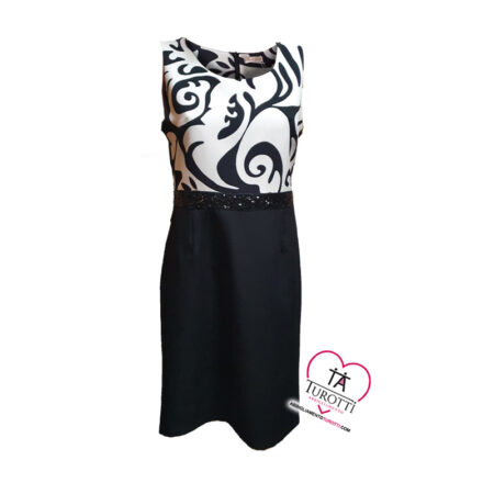 Completo Donna Bella Luxury abito smanicato e coprispalla 0363 0364 Donna Bella Luxury - immagine 3