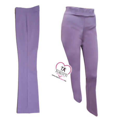 Pantalone zampetta Jennifer Close J25 1800M invernale con elastico in vita in tinta unita - immagine 2