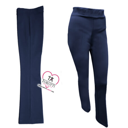 Pantalone zampetta Jennifer Close J25 1800M invernale con elastico in vita in tinta unita - immagine 4