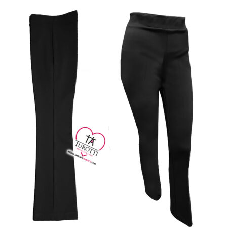 Pantalone zampetta Jennifer Close J25 1800M invernale con elastico in vita in tinta unita - immagine 3