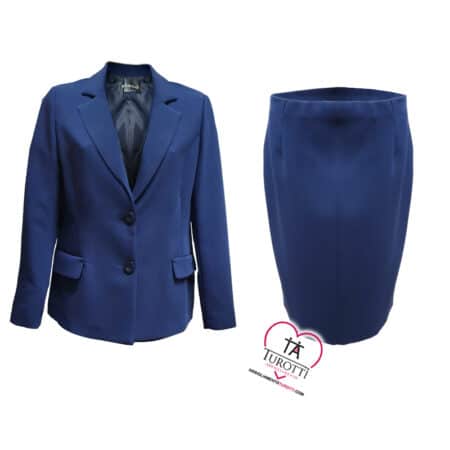 Tailleur giacca gonna tubino Elena Seme tinta unita - immagine 2
