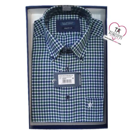 Camicie Uomo Sea Barrier in mussola New Dutton SC-30 fantasie a quadri - immagine 8