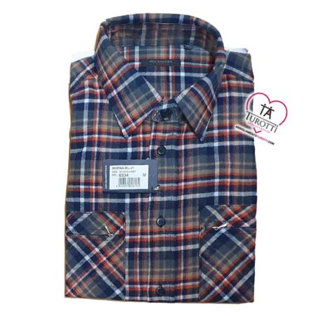 Camicia da Uomo a Quadrettoni in flanella Sea Barrier Moena - immagine 5