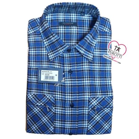 Camicia da Uomo a Quadrettoni in flanella Sea Barrier Moena - immagine 6