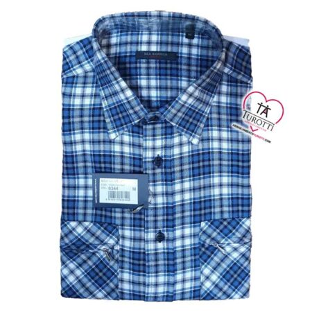 Camicia da Uomo a Quadrettoni in flanella Sea Barrier Moena - immagine 7