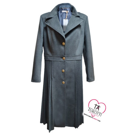 Cappotto lungo Donna Rinascimento Curvy con plisset CFC 0122042 - immagine 2
